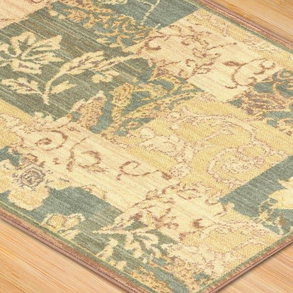 Karastan Jakarta Batik Robin's Egg Blue 2 ft. 5 in. x 4 ft. Accent Rug
