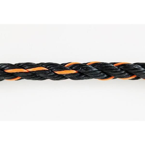 Black & Orange 3/8 x 600 California Truck Rope 