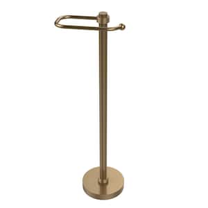 European Style Free Standing Toilet Paper Holder in Brushed Bronze