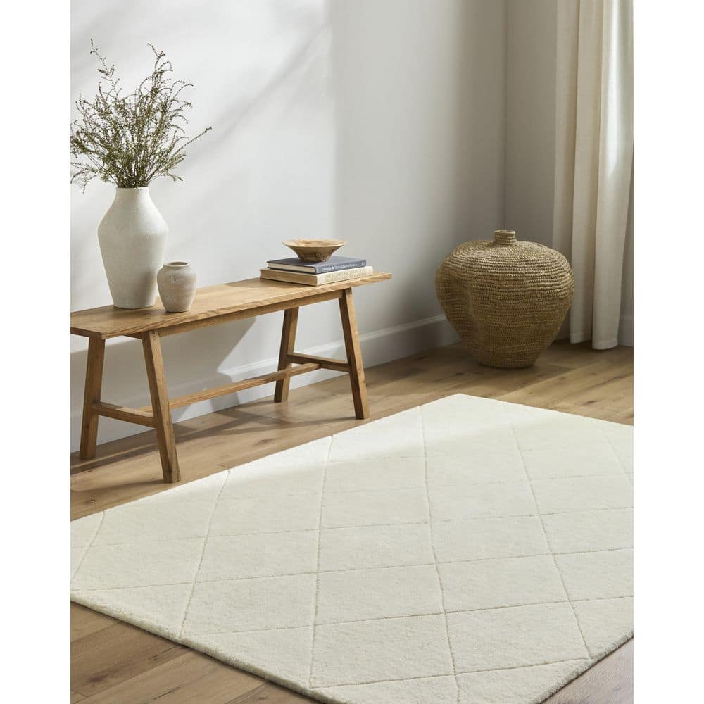 Wooly Cream Global 4 ft. x 6 ft. Indoor Area Rug price history on PriceWatchPro