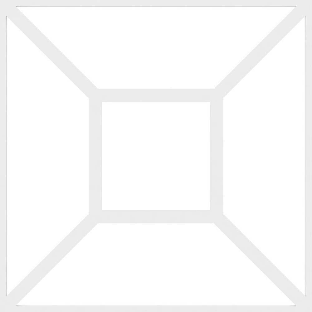 Marion 23'' Unfinished Smooth PVC Fretwork Wall Panel
