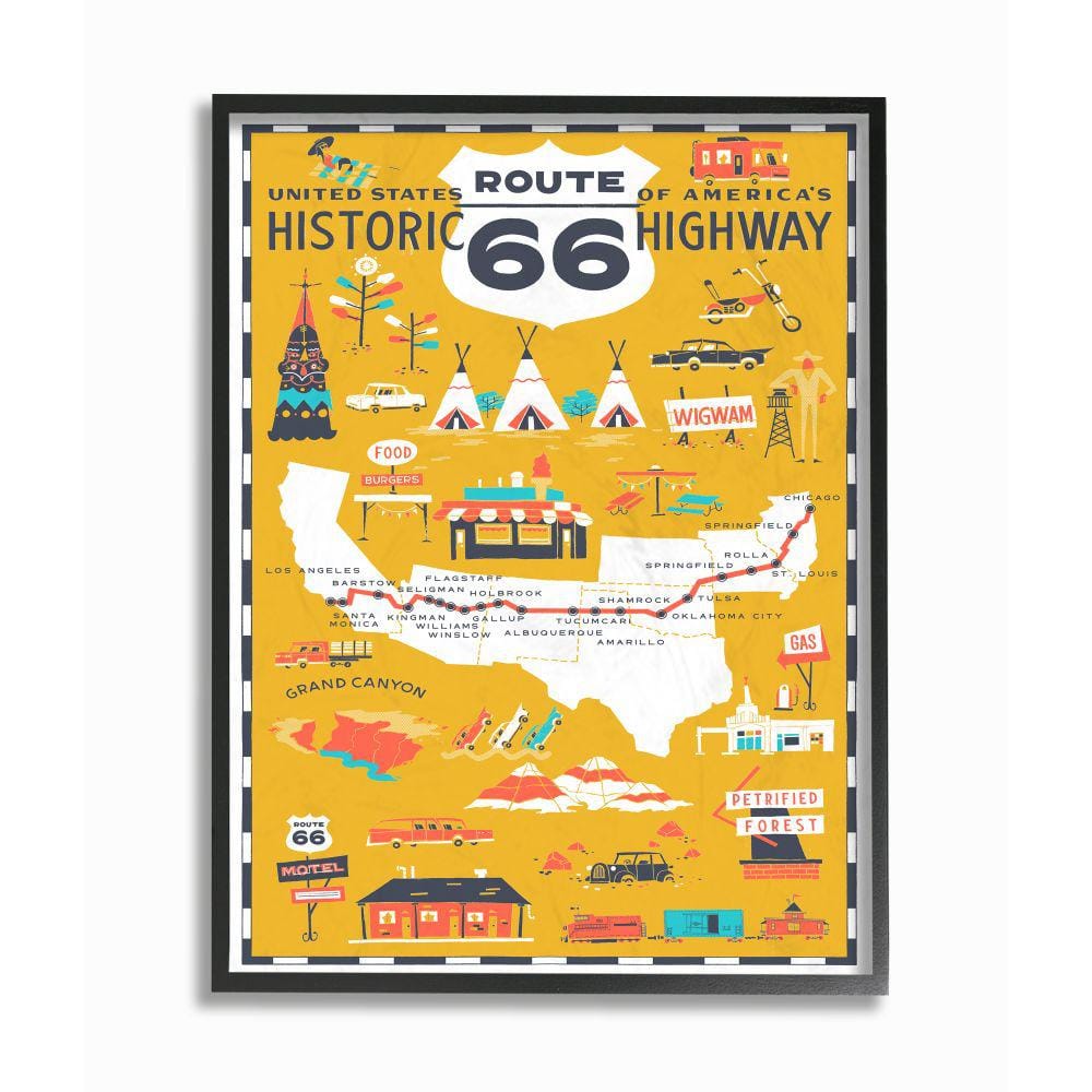 united states highway map 8x11