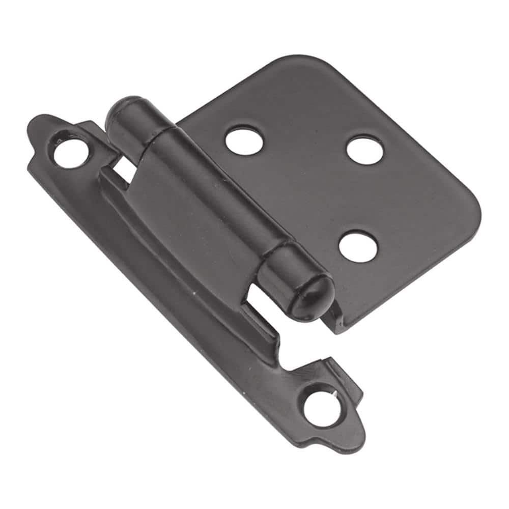 Variable Overlay With Self Closing Feature Black Finish Flush Surface Face Frame Cabinet Hinge (1 set of pair) price history on PriceWatchPro