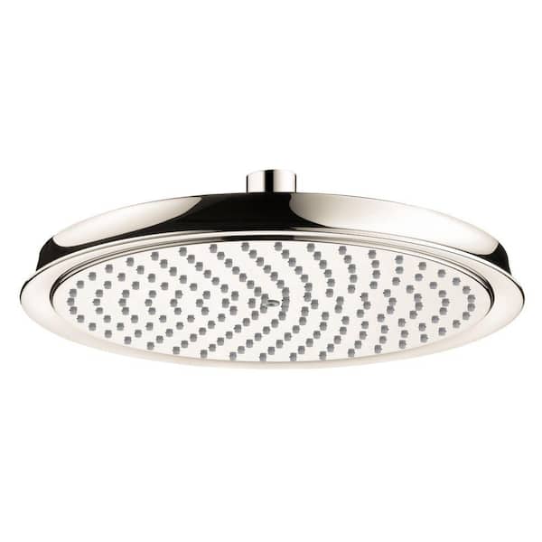 Hansgrohe Raindance C 240 Air 1-Spray Patterns 10 in. Ceiling Mount Fixed Shower Head in Polished Nickel
