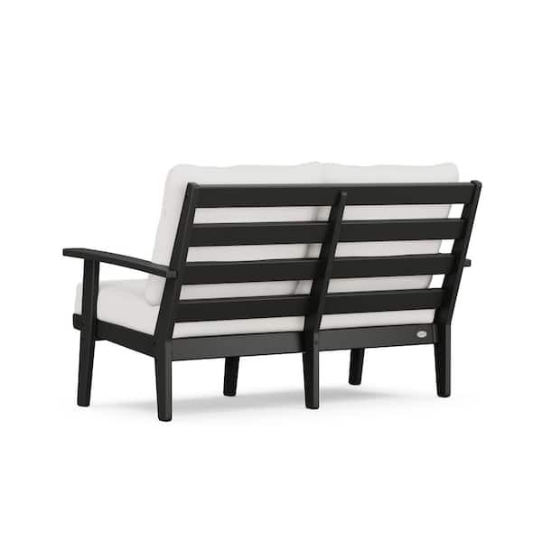 POLYWOOD Grant Park Black 4-Piece Patio Deep Seating Outdoor