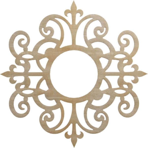 Ekena Millwork 0.25 in. x 30 in. x 30 in. Wood Medallion Moulding