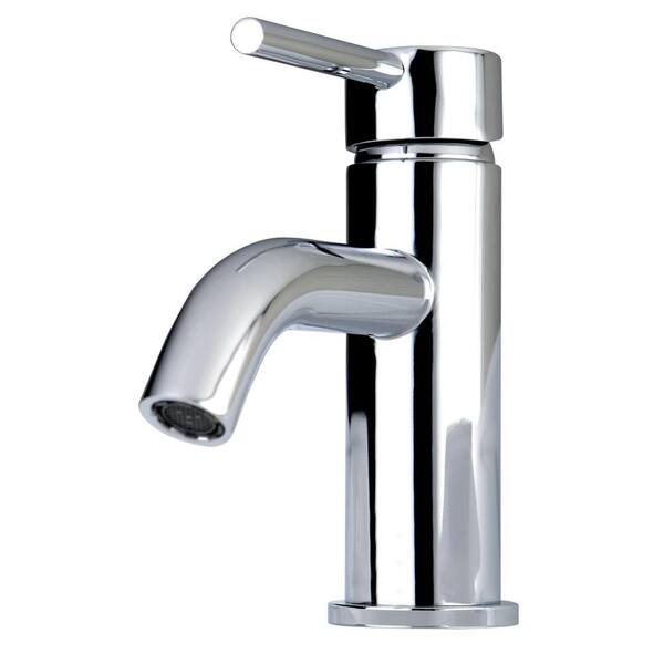 Kingston Brass Contemporary Single Hole Single-Handle High-Arc Bathroom Faucet in Chrome