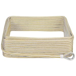 Extreme Max 1/2 in. x 200 ft. BoatTector Double Braid Nylon Anchor Line  with Thimble in White and Gold 3006.2261 - The Home Depot