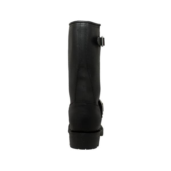 Men’s Black Full Grain Leather Engineer Biker Boot RideTecs Men main image 4