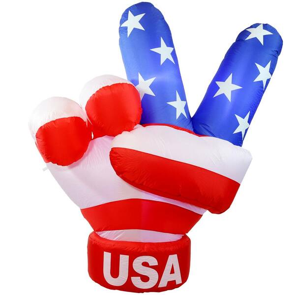 Sunnydaze Sunnydaze 5 ft. Peace, Love and Freedom Patriotic Inflatable