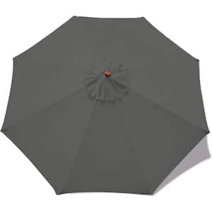 10 ft double vented patio umbrella FORCLOVER 10 ft. 3-Tier Aluminum Market Patio Umbrella with with Double  Vented in Blue BECG-0237YE