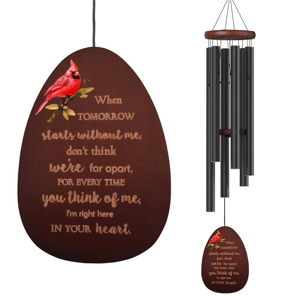 35 in. Memorial Wind Chimes Clear Tone Red and Black 1-Piece price history on PriceWatchPro