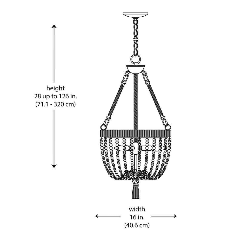Gold and Jute 18'' Bohemian Bowl Pendant Light