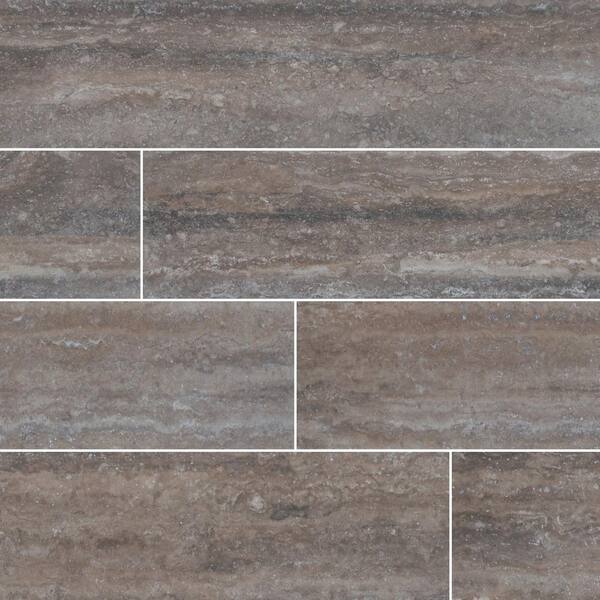 MSI Trevi Noce 6 in. x 24 in. Matte Porcelain Floor and Wall Tile (14 sq. ft. / case)
