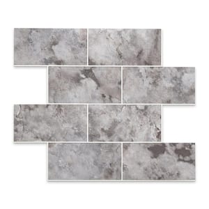 12 in. x 12 in. PVC Perisa Peel and Stick Backsplash Subway Tiles for Kitchen (10-Sheets/10 sq. ft.)