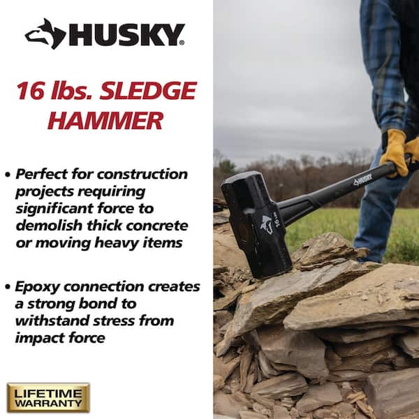 Husky sledge hammer 16 lbs discount