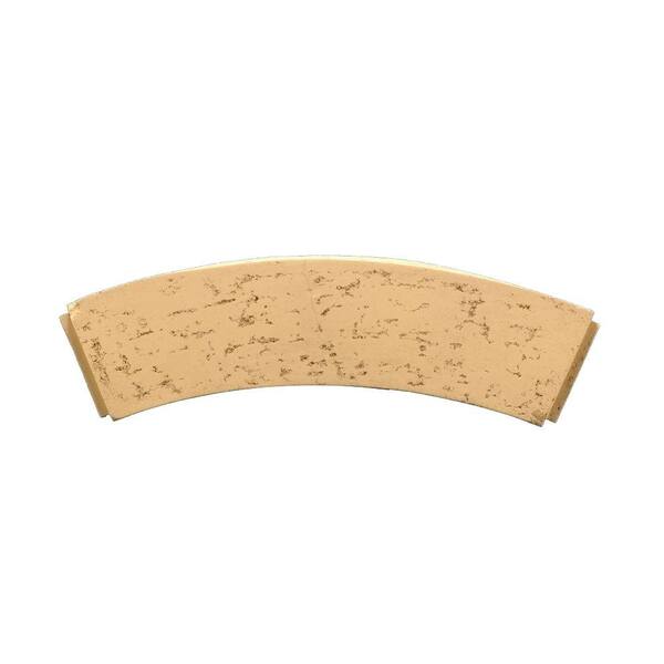 Fypon 24-5/8 in. Inside Width x 8-1/8 in. Height x 2-11/16 in. Polyurethane Stone Texture Arched Trim Block