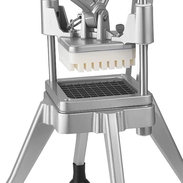 French Fry Cutter, 3/8 in. Blade Commercial Vegetable Chopper, Lever-Action Vegetable Dicer with Handle, Stainless Steel