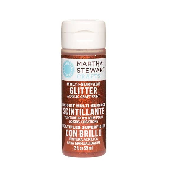 Martha Stewart Crafts 2-oz. Carnelian Multi-Surface Glitter Acrylic Craft Paint