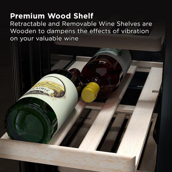 TCL 23.40 in. Dual Zone 20 Wine Bottles and 78 Cans Stainless Look