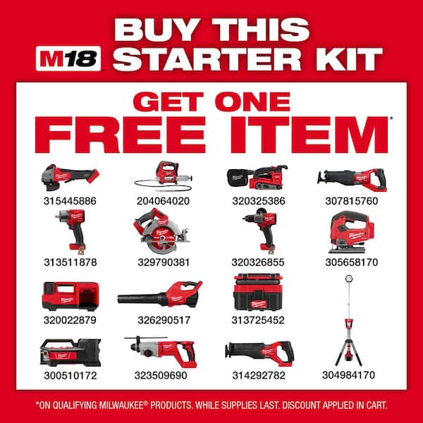 M18 18-Volt Lithium-Ion REDLITHIUM FORGE Starter Kit with (2) 8. 0Ah Battery and Rapid Charger