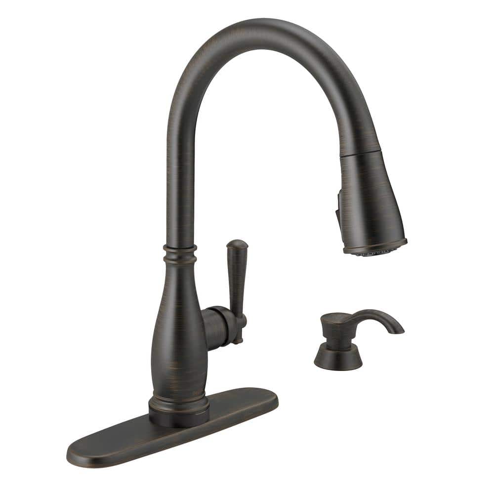 Delta Charmaine SingleHandle PullDown Sprayer Kitchen Faucet with Touch2O and Shield Spray