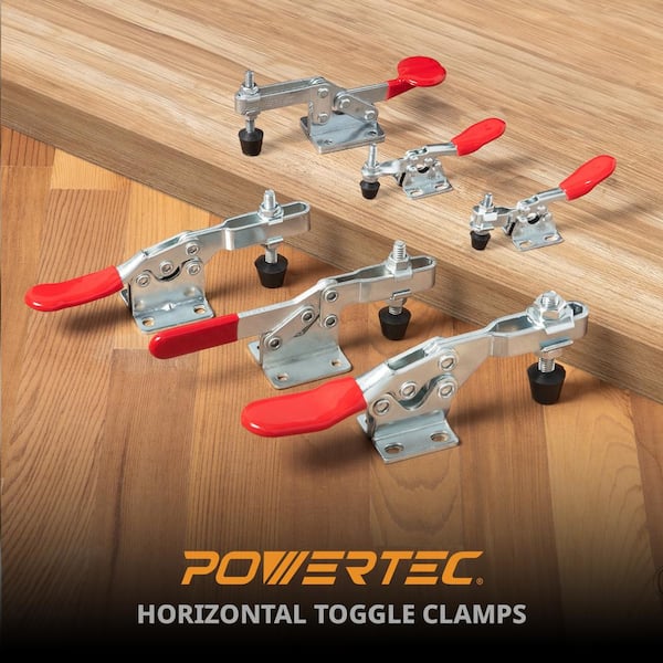 POWERTEC 60 lbs. Horizontal Quick-Release Toggle Clamp (4-Pack