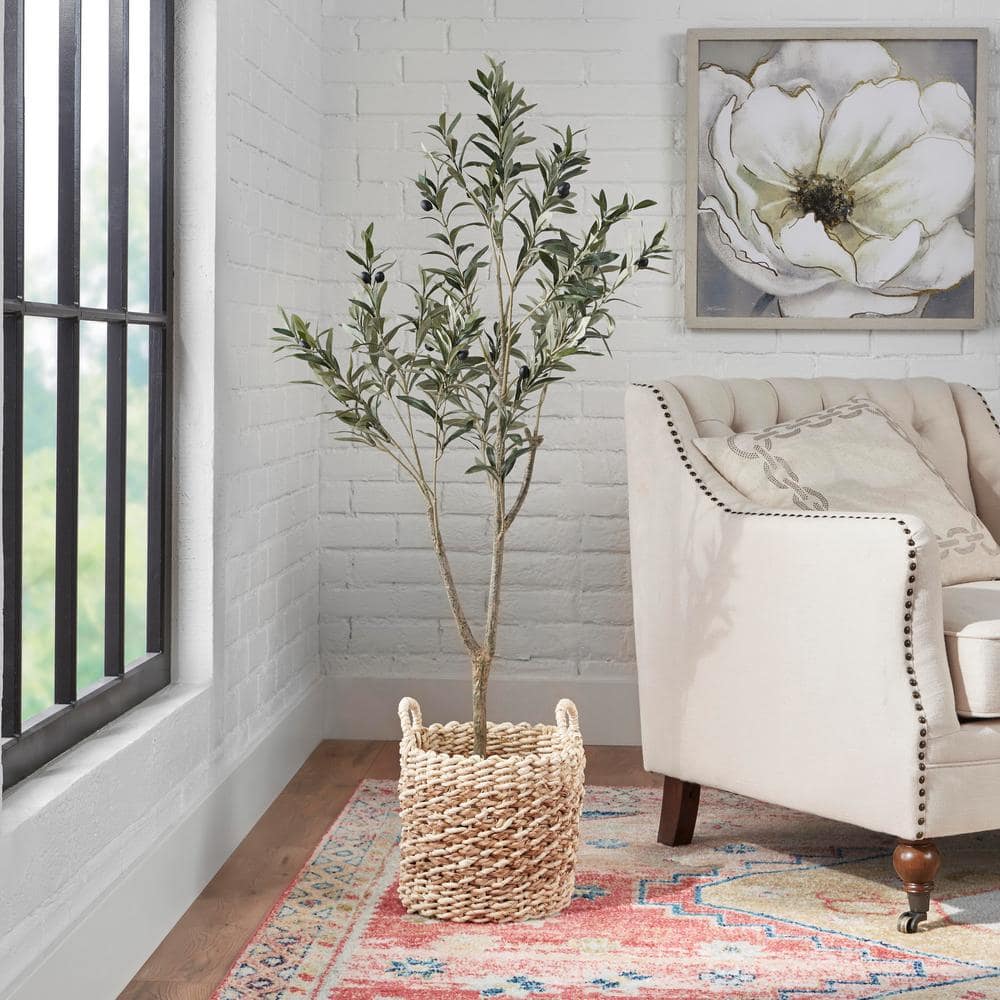 StyleWell 4.17 ft. Indoor Artificial Olive Tree