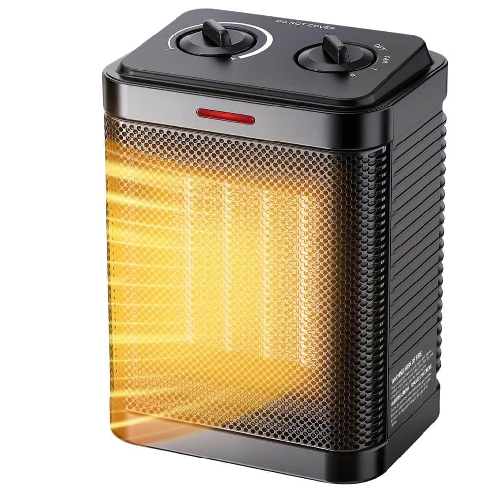 5.87 1500W Portable Electric Indoor Convection Ceramic Space Heater w/ T