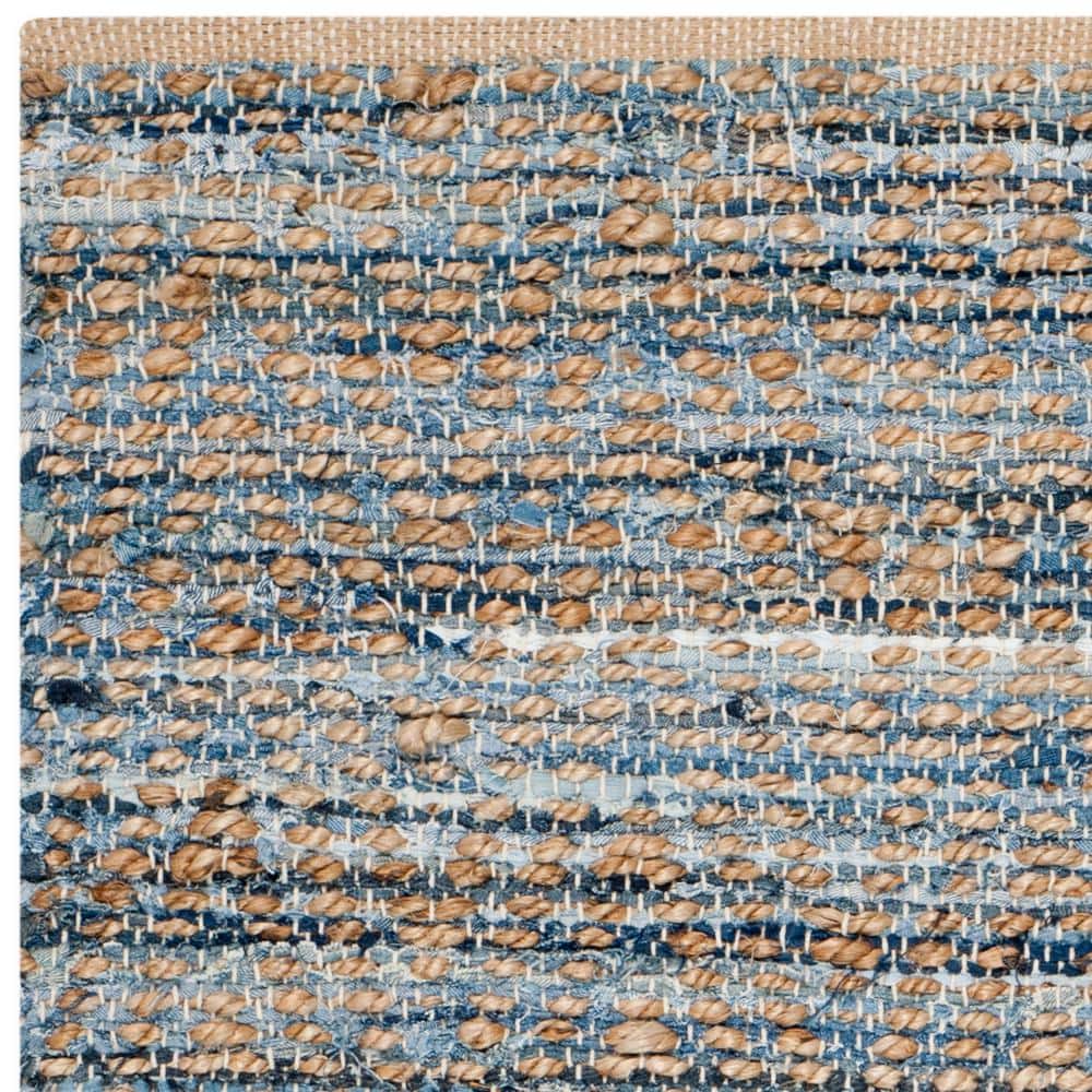Cape Cod Blue Hand-Knotted Wool Runner Rug 2'3" x 18'
