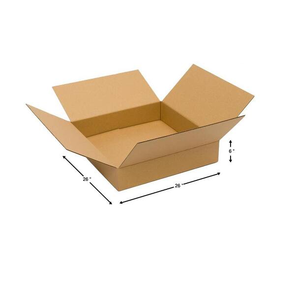 Pratt Retail Specialties Moving Box 10 Pack 26 In L X 26 In W X 6 In D Pra0143b The Home Depot