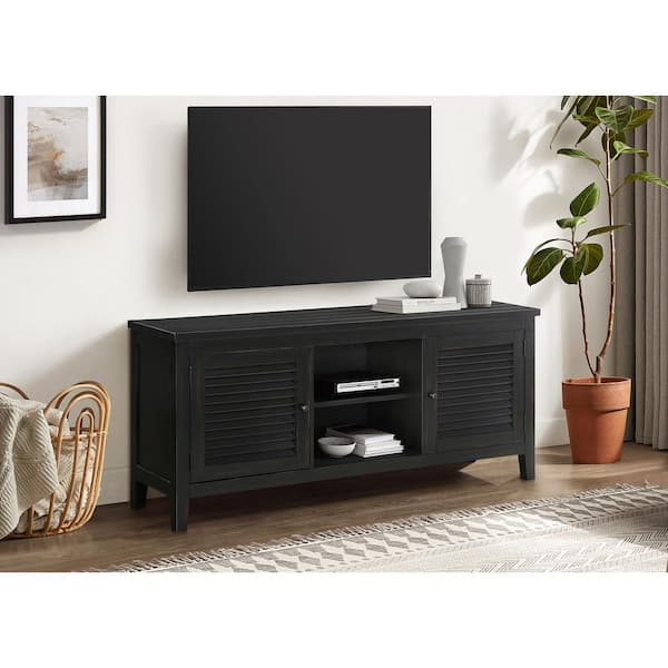 Coaster Concord Distressed Java TV Stand Console Fits TV's up to 65 in. with 2-door