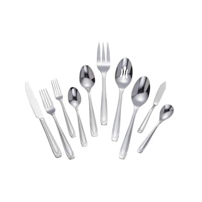 Lora 45-Piece Stainless Steel Flatware Set (Service for 8)