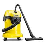 Karcher WD3 Premium Wet and Dry Vacuum Cleaner, 1000 Watts Power, Blower  Function, 17 litres Stainless Steel Container, (Yellow), Cartridge :  : Home & Kitchen