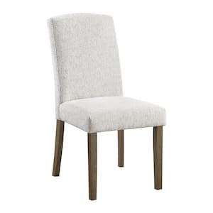Everly dining Chair (2-Pack) in Oyster Grey Fabric with Grey Washed Legs