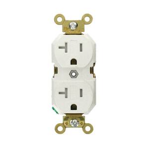 Leviton 20 Amp AFCI Tamper Resistant Duplex Outlet, White R12-AFTR2-0KW ...