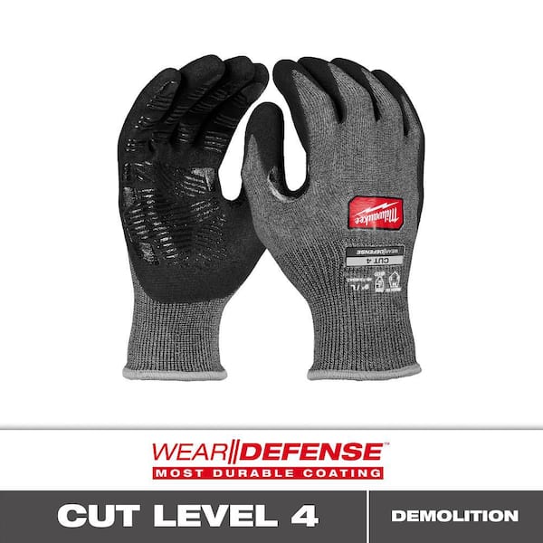Cut Level 4 High Dexterity Nitrile Dipped Gloves w/ WEAR-DEFENSE Protection