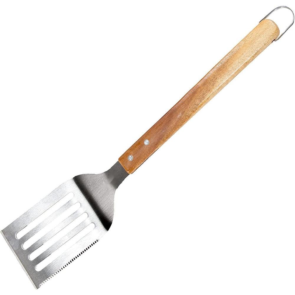 Alpine Cuisine Spatula with Wood Handle 10-Inches - Chrome Heat Resistant  Kitchen Spatulas - Barbecu…See more Alpine Cuisine Spatula with Wood Handle