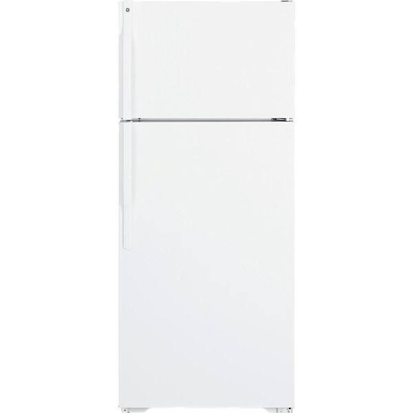GE 18.1 cu. ft. Top Freezer Refrigerator in White