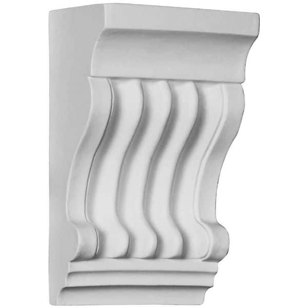 Ekena Millwork 4 in. x 6-5/8 in. x 2-5/8 in. Polyurethane Berkshire Corbel