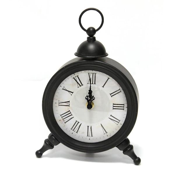 HomeRoots Metal Decorative Table Clock