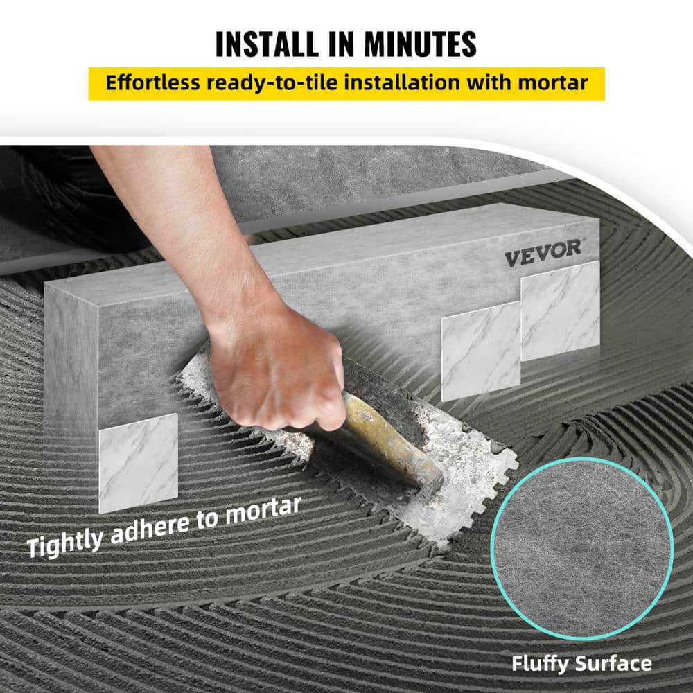 Gray EPS Composite Waterproof Shower Bench