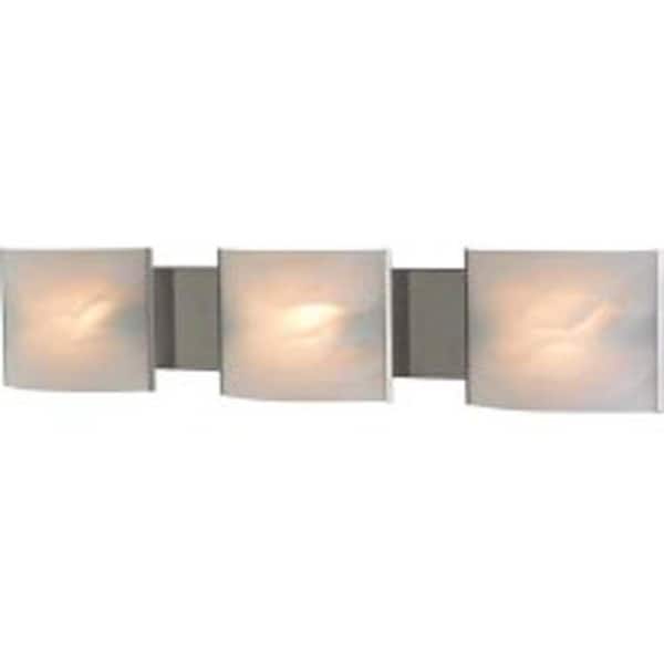 Filament Design Spectra 3-Light Stainless Steel Bath Vanity Light