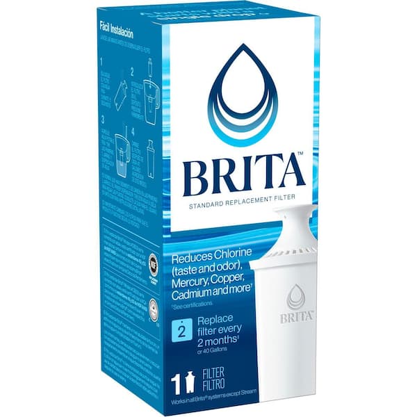Brita Standard Replacement Water Filters for Pitchers and Dispensers, BPA  Free