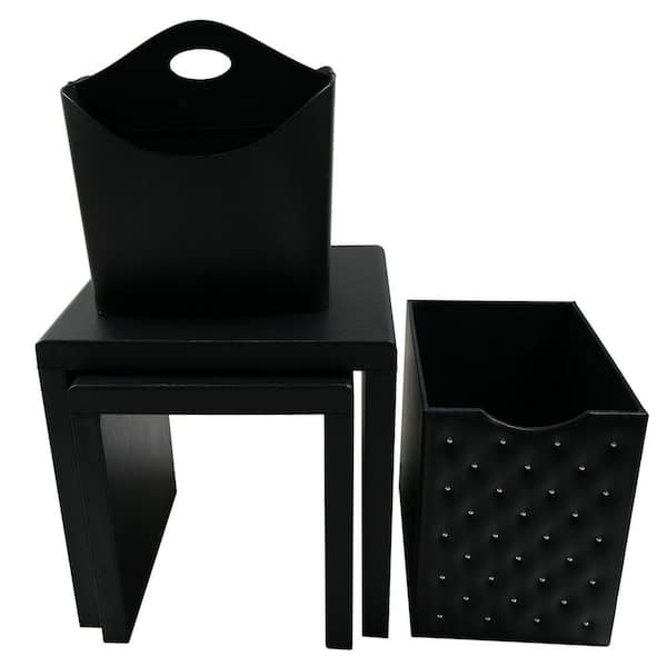 Instant Mosaic Upscale Designs Black Side Table (Set of 4)