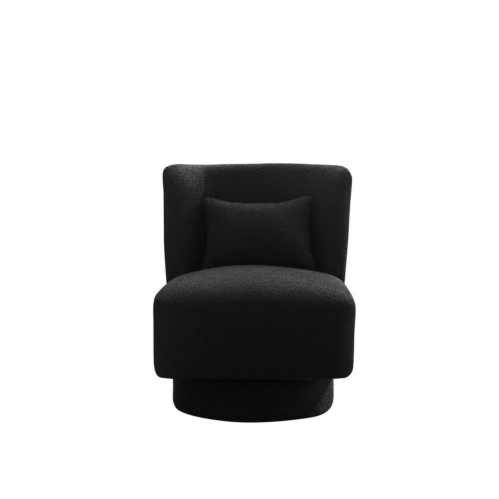 Black swivel outlet club chair