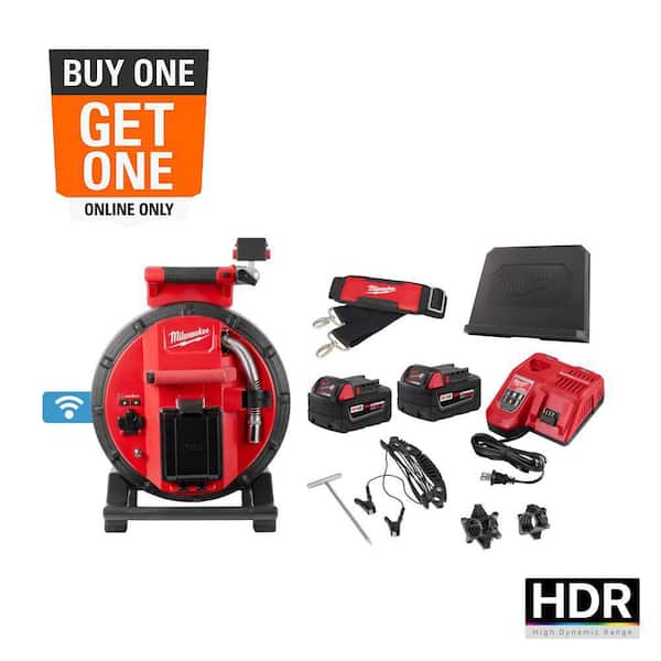 M18 18-Volt Lithium-Ion Cordless 100 ft. Flexible Modular Pipeline Sewer Camera System Kit with Batteries and Charger