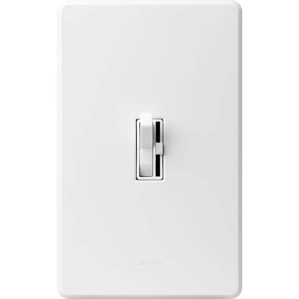 Toggler LED+ Dimmer Switch for Dimmable LED and Incandescent Bulbs, 150W LED/Single-Pole or 3-Way, White (TGCL-153PH-WH)