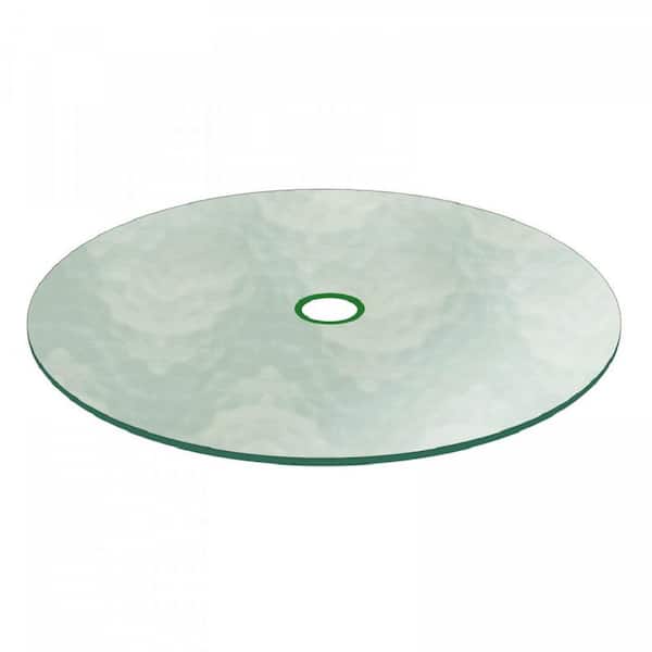 Fab Glass and Mirror 48 in. Aquatex Round Patio Glass Table Top, 3/16