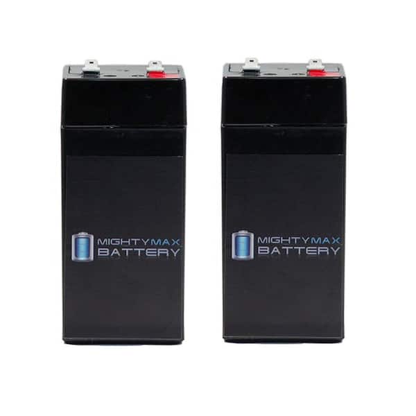 MIGHTY MAX BATTERY 4 Volt 4.5 Ah SLA Replacement Battery for Rima UN4.5-4 - 2 Pack